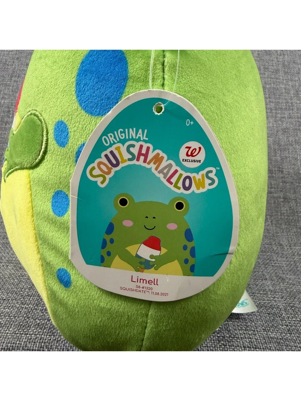 **NWT** Squishmallow Limell Frog Plush 8